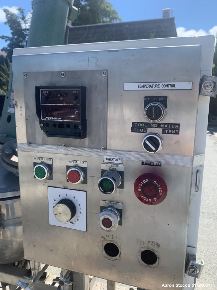 Used Groen 10 Gallon Vacuum Mix Kettle, Stainless steel.