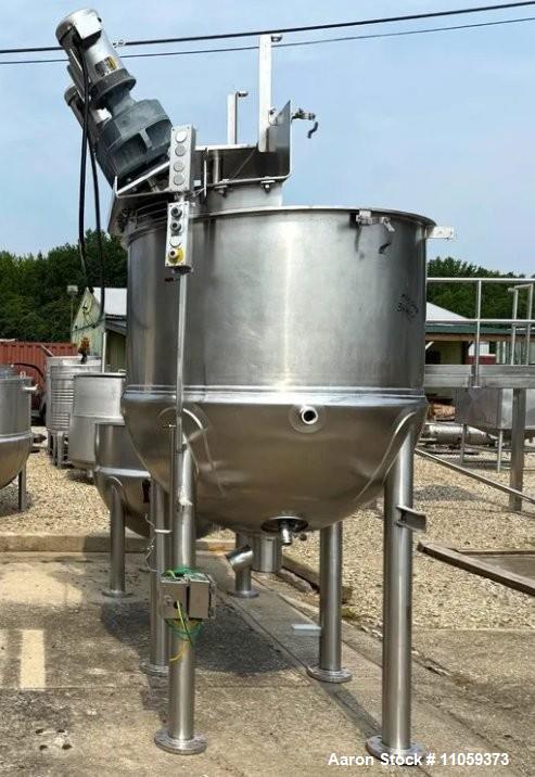 Groen Double Motion Inclined Agitation Jacketed Kettle – 300 Gallon, 3 HP Drives (Used)