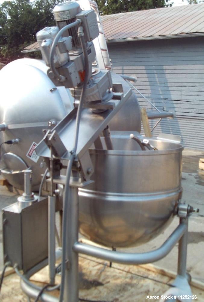 Used Groen Model D/INA/2-80, 80 Gallon Scrape Surface Agitated Kettle