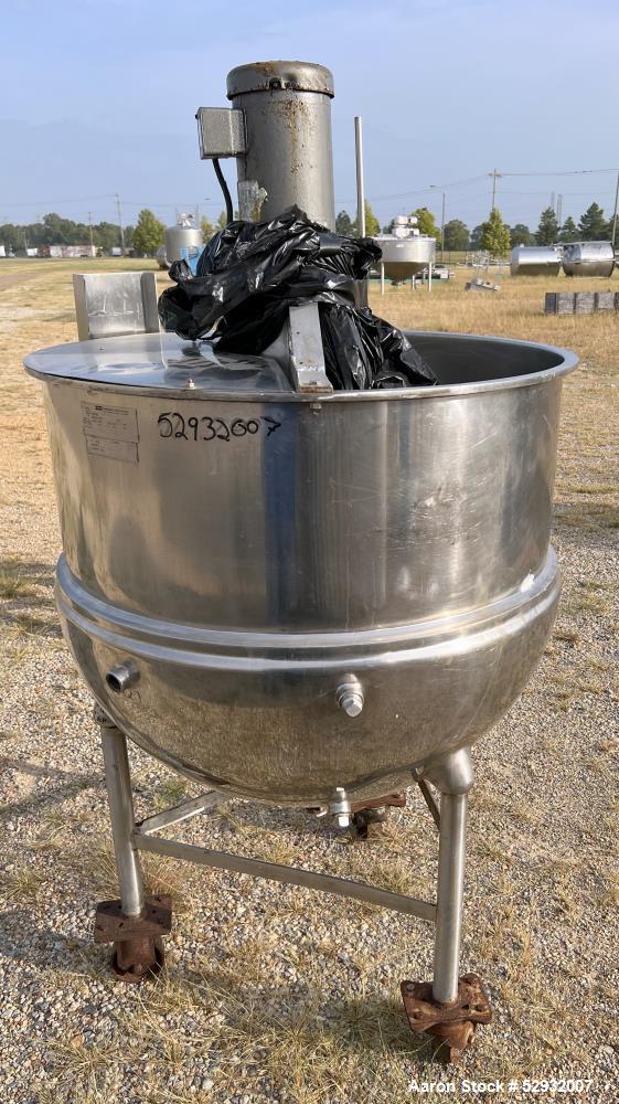 Used Groen N-125 SP Agitated Kettle – 125 Gallon, High-Shear, 316 SS