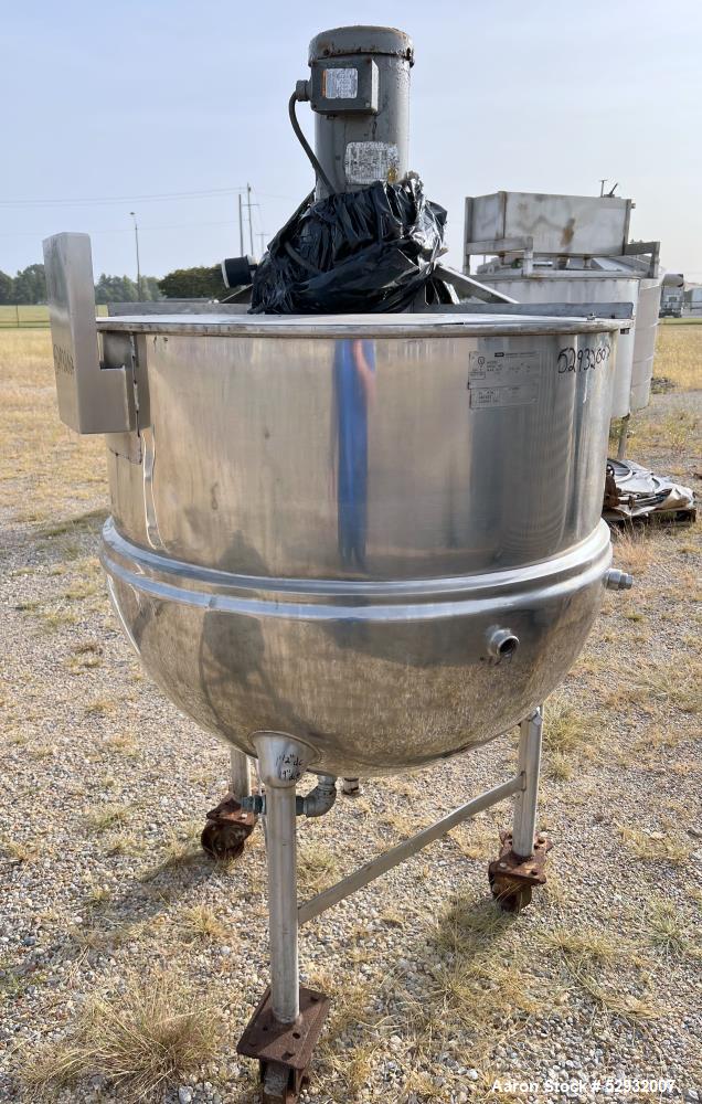 Used Groen N-125 SP Agitated Kettle – 125 Gallon, High-Shear, 316 SS