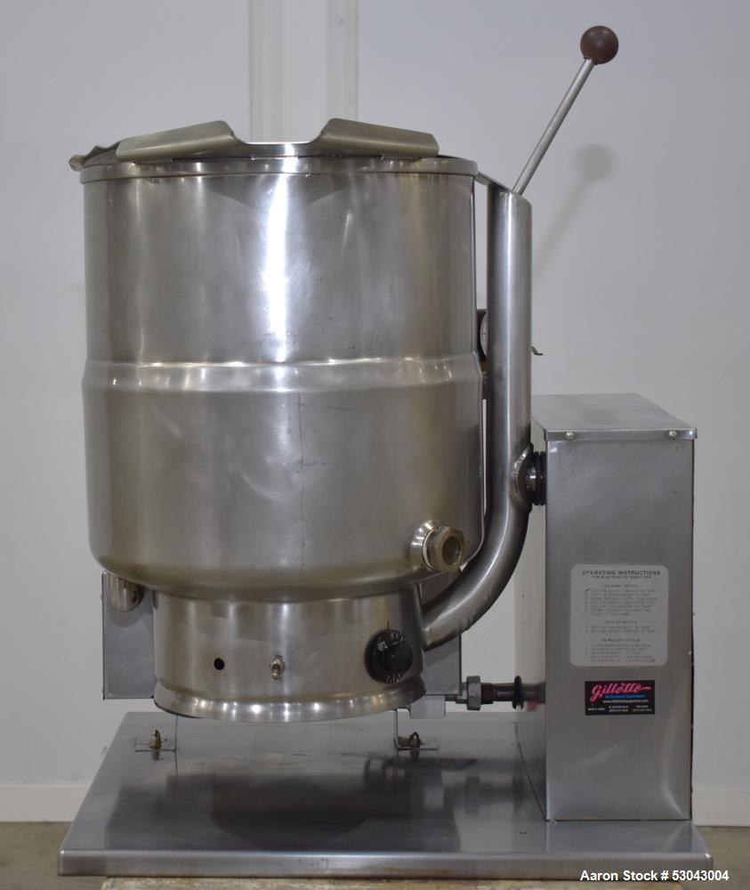 Used- Groen Table Top Kettle, Model TDH/40-SP, 40 Quart Capacity, Stainless Steel. Approximate 16-1/2" diameter x 14" deep. ...