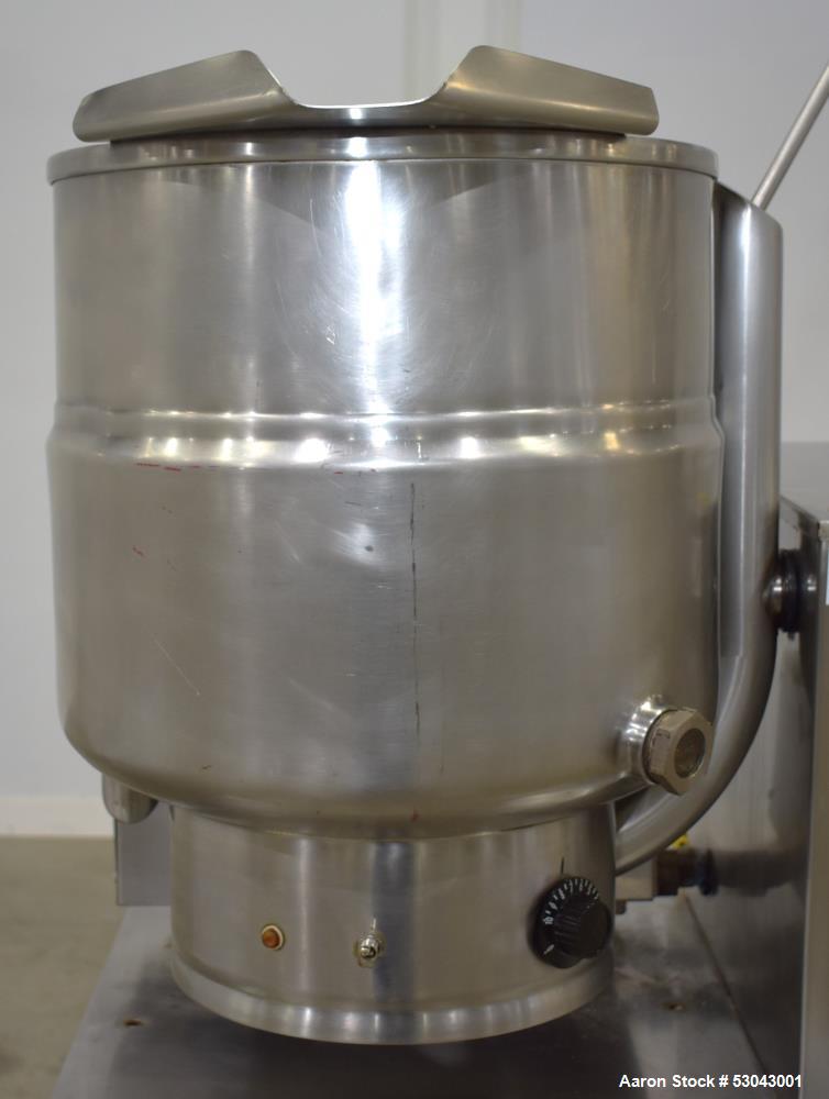 Used- Groen Table Top Kettle, Model TDH-40, 40 Quart Capacity, Stainless Steel. Approximate 16-1/2" diameter x 14" deep. Sel...