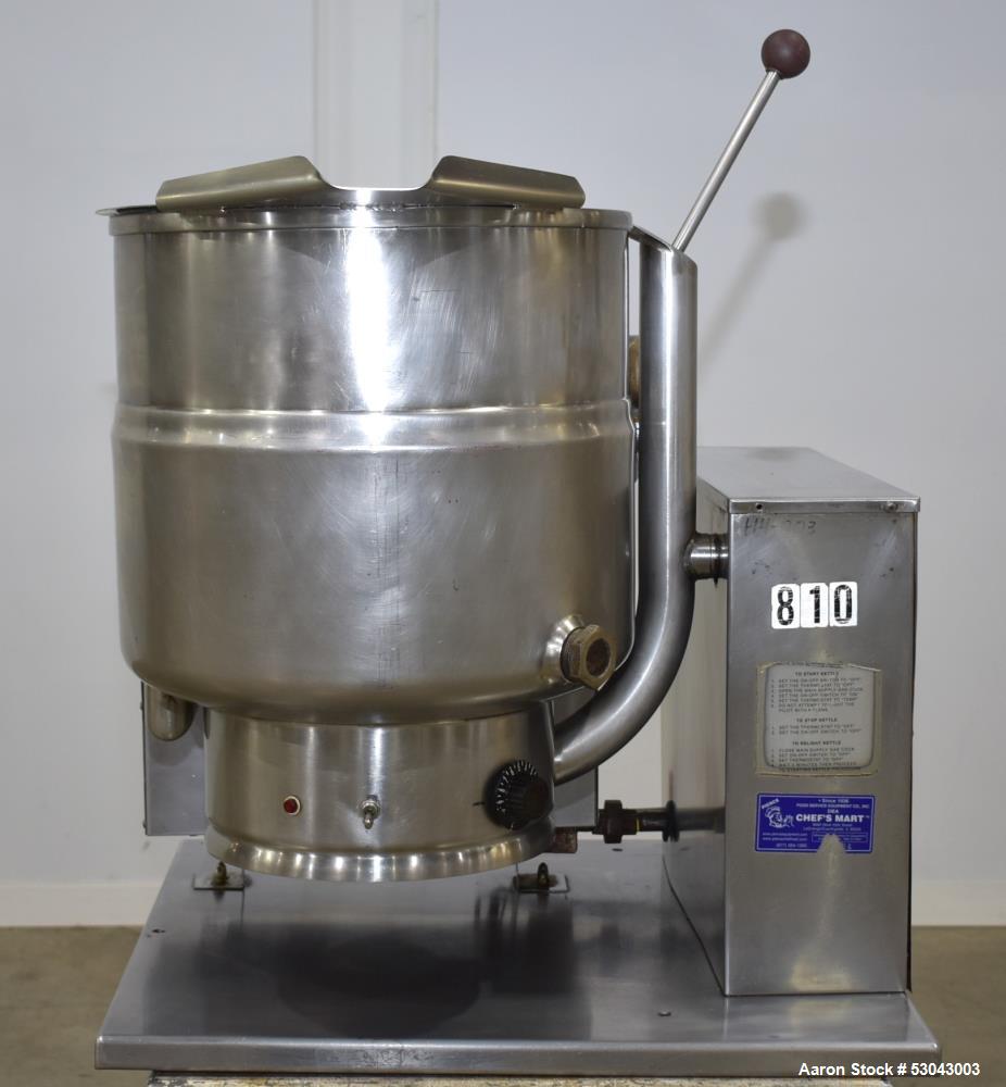 Used- Groen Table Top Kettle, Model TDH-40, 40 Quart Capacity, Stainless Steel. Approximate 16-1/2" diameter x 14" deep. Sel...