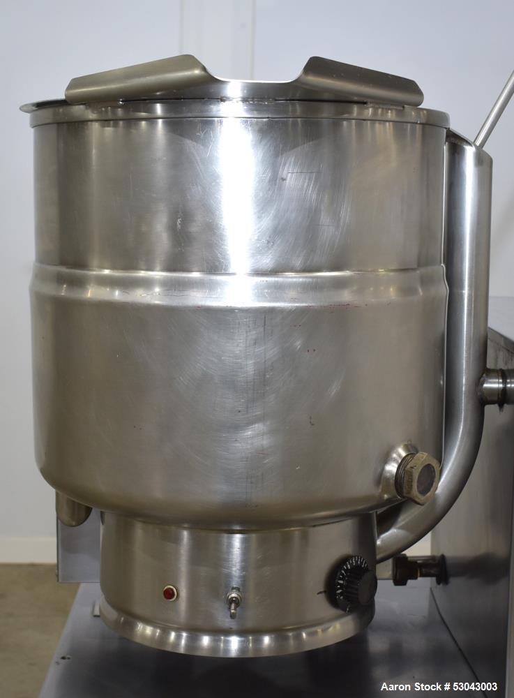 Used- Groen Table Top Kettle, Model TDH-40, 40 Quart Capacity, Stainless Steel. Approximate 16-1/2" diameter x 14" deep. Sel...