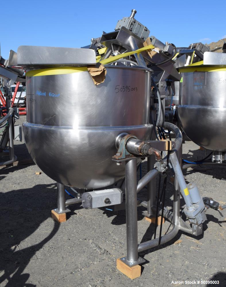 Used Hamilton Style CW Tilting Kettle, 150 Gallon, 316 Stainless Steel