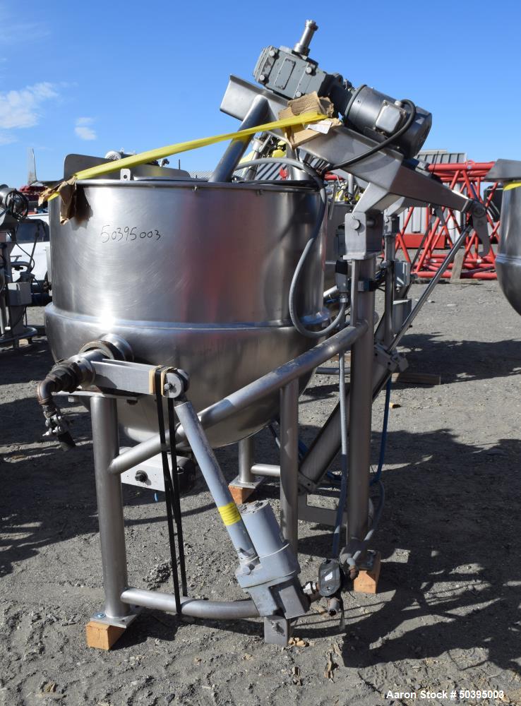 Used Hamilton Style CW Tilting Kettle, 150 Gallon, 316 Stainless Steel