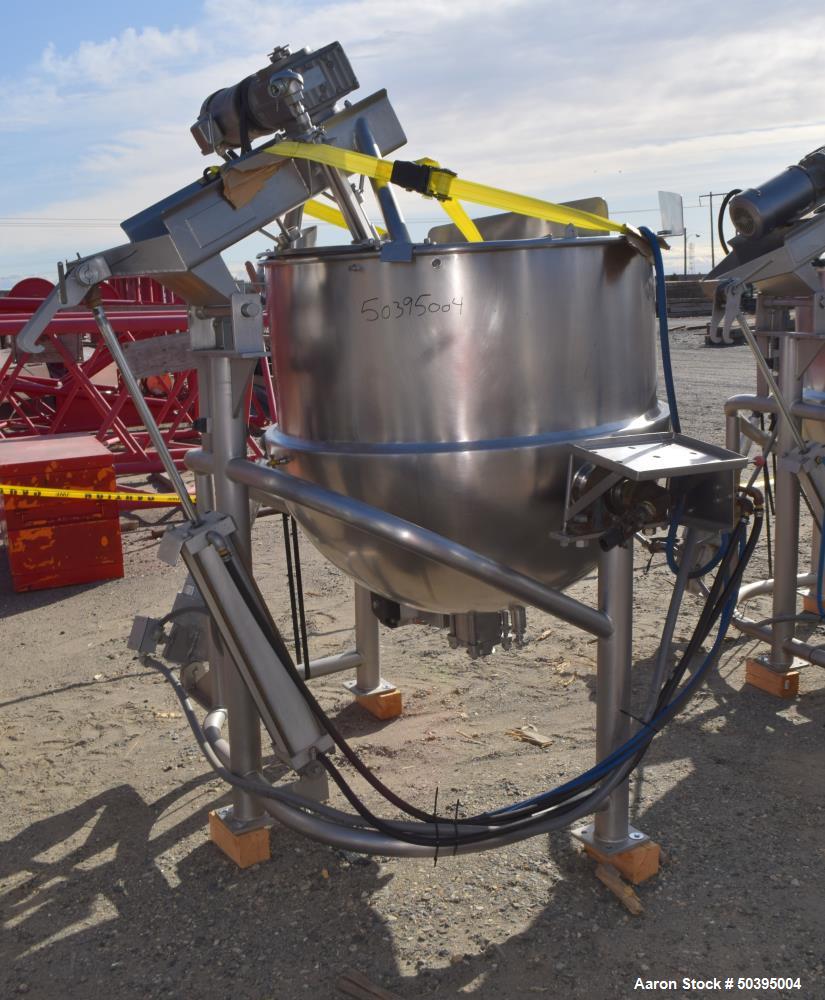 Used Hamilton Style CW Tilting Kettle, 150 Gallon, 316 Stainless Steel