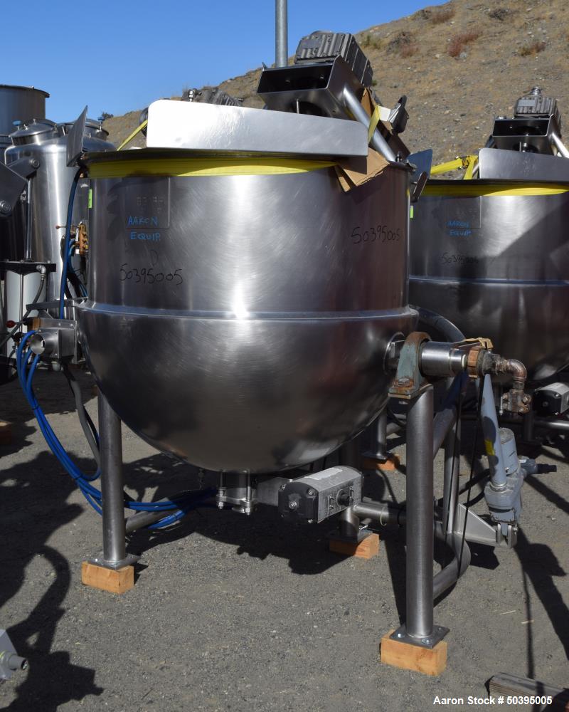 Used Hamilton Style CW Tilting Kettle, 150 Gallon, 316 Stainless Steel