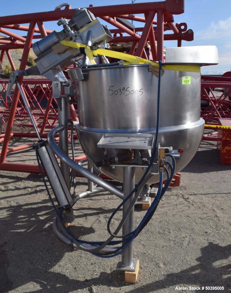 Used Hamilton Style CW Tilting Kettle, 150 Gallon, 316 Stainless Steel
