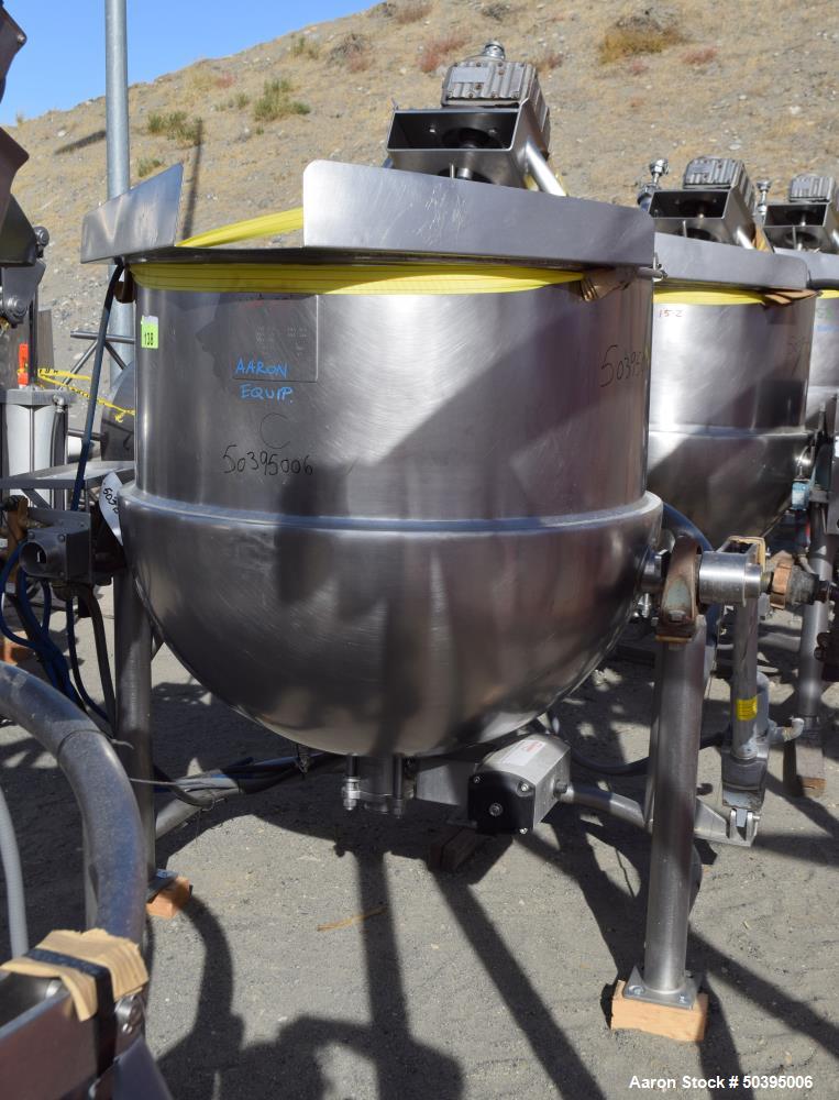 Used Hamilton Style CW Tilting Kettle, 150 Gallon, 316 Stainless Steel