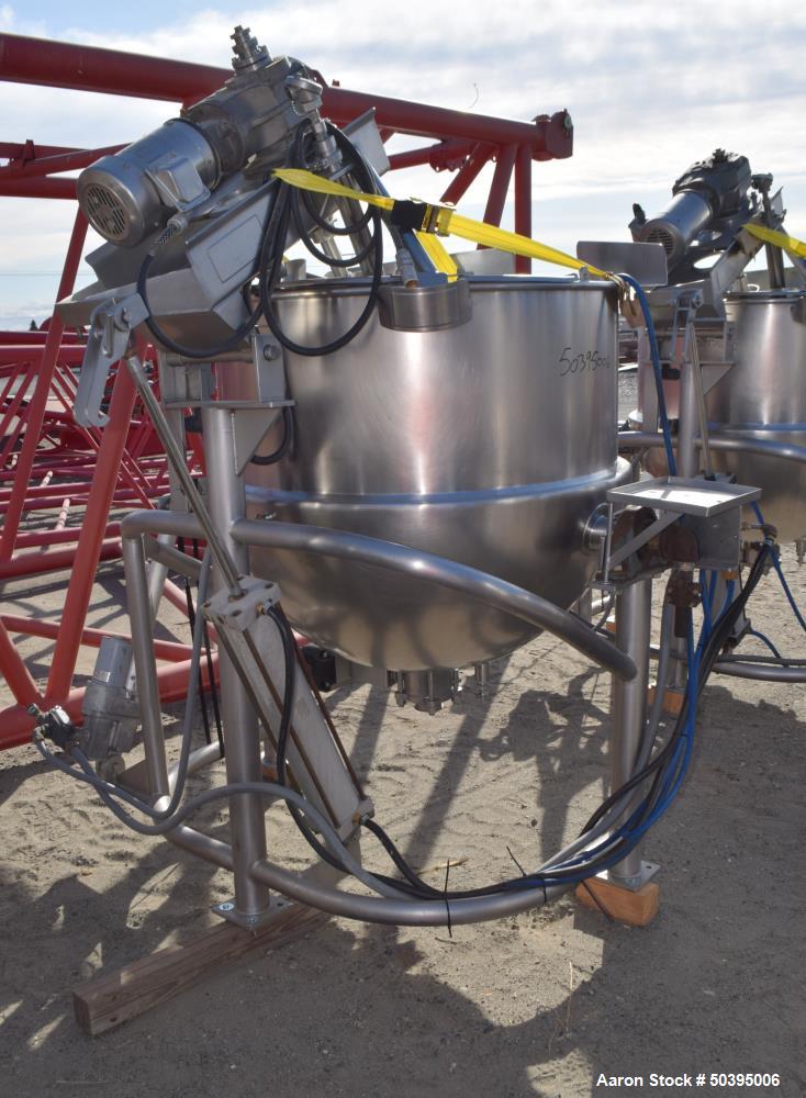 Used Hamilton Style CW Tilting Kettle, 150 Gallon, 316 Stainless Steel