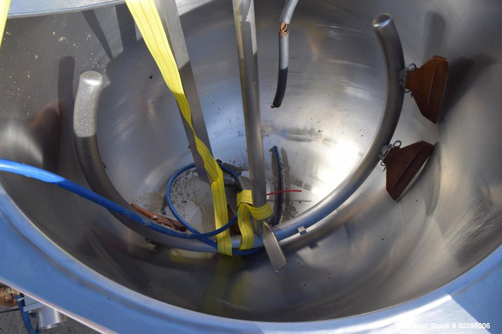 Used Hamilton Style CW Tilting Kettle, 150 Gallon, 316 Stainless Steel