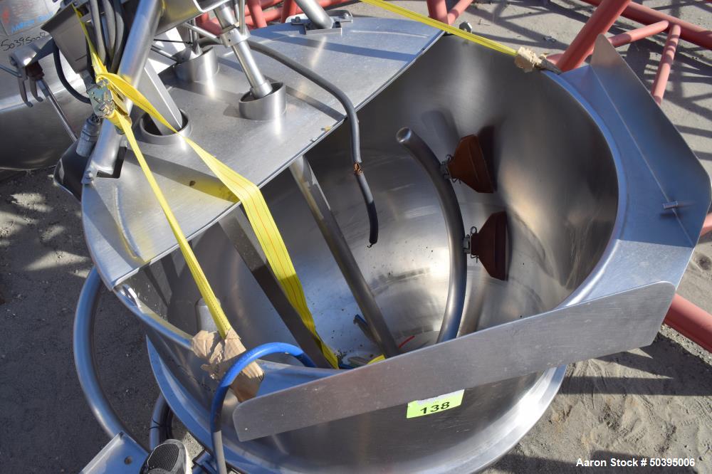 Used Hamilton Style CW Tilting Kettle, 150 Gallon, 316 Stainless Steel