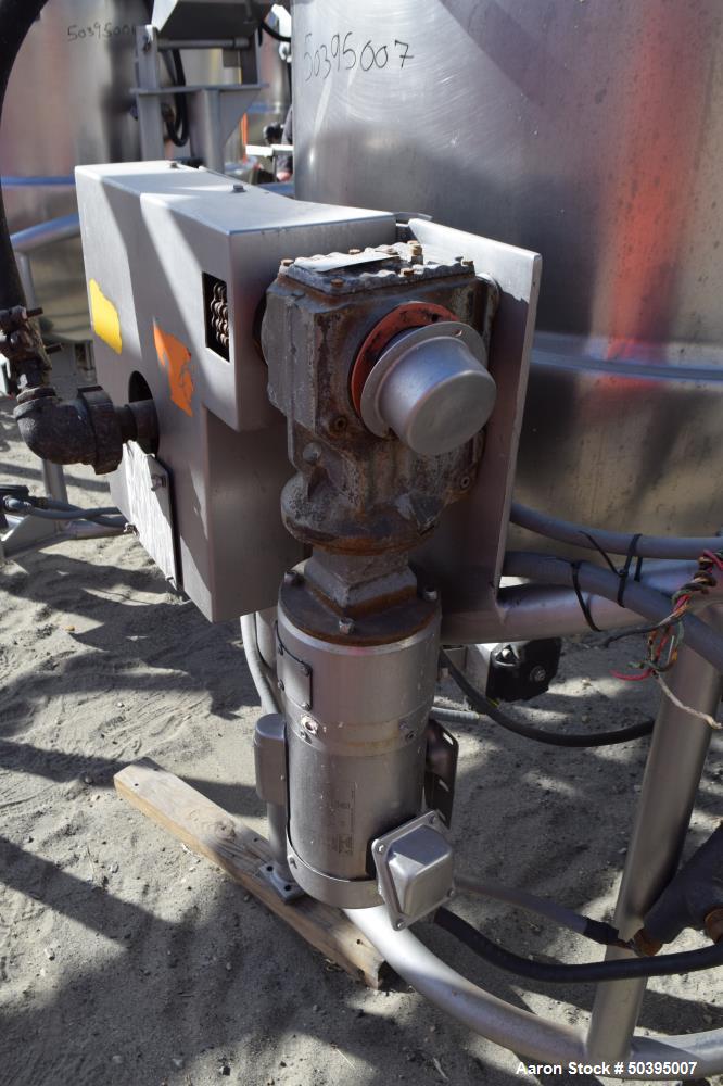 Used Hamilton Style CW Tilting Kettle, 150 Gallon, 316 Stainless Steel.