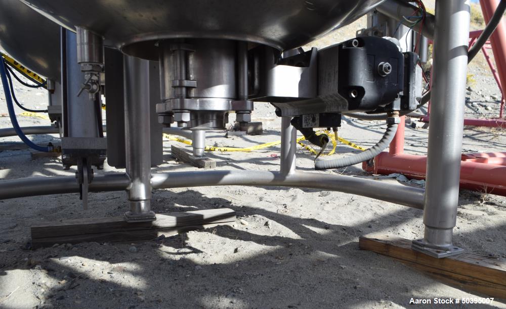 Used Hamilton Style CW Tilting Kettle, 150 Gallon, 316 Stainless Steel.