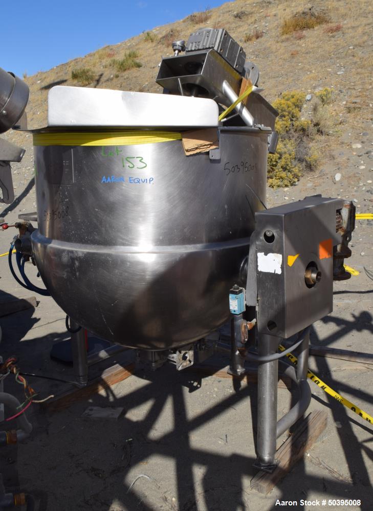 Used Hamilton Style CW Tilting Kettle, 150 Gallon, 316 Stainless Steel
