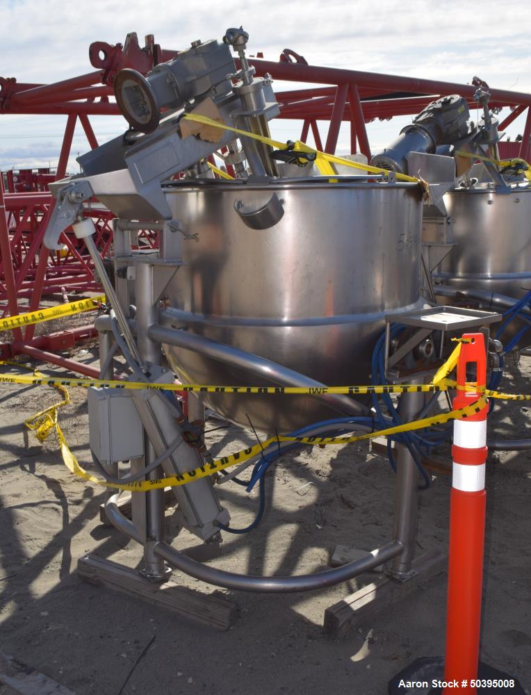Used Hamilton Style CW Tilting Kettle, 150 Gallon, 316 Stainless Steel