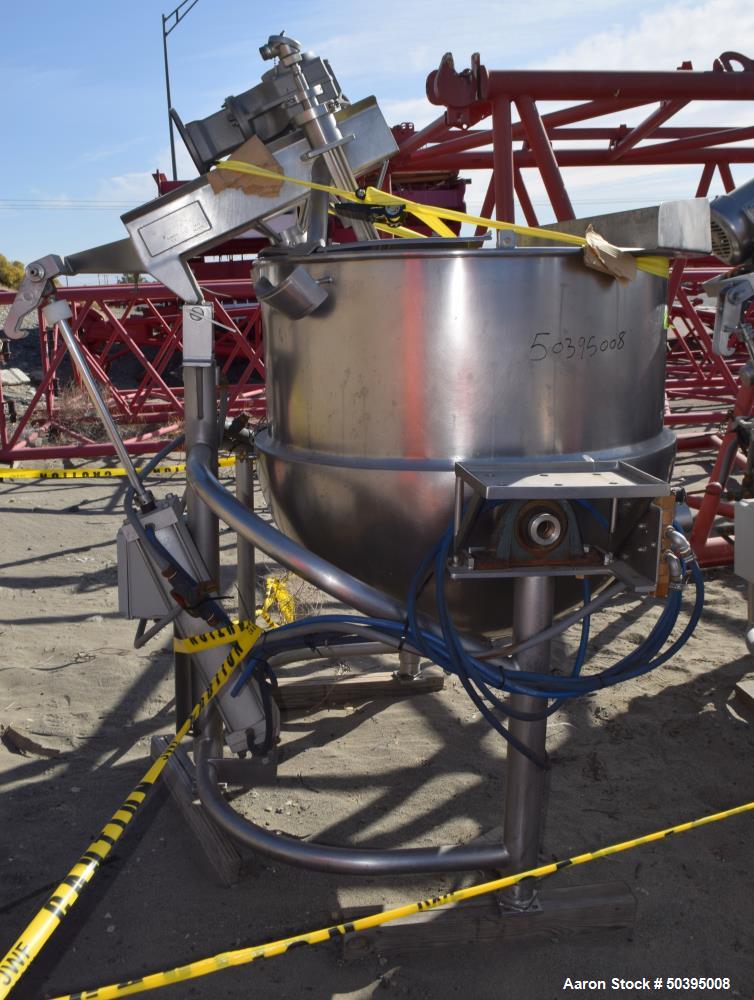 Used Hamilton Style CW Tilting Kettle, 150 Gallon, 316 Stainless Steel