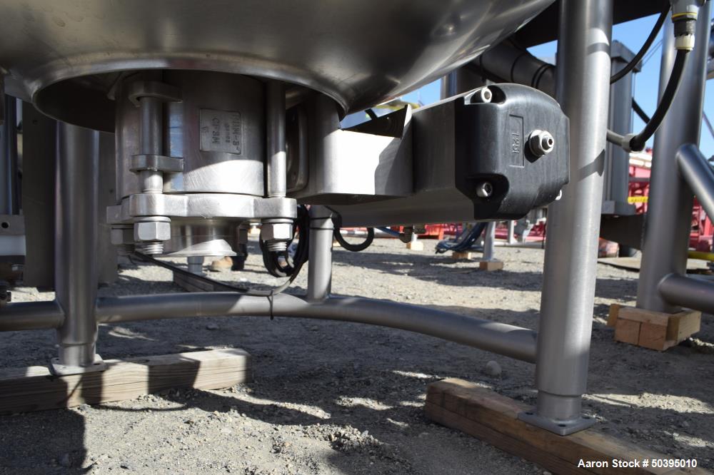 Used Hamilton Style CW Tilting Kettle, 150 Gallon, 316 Stainless Steel.