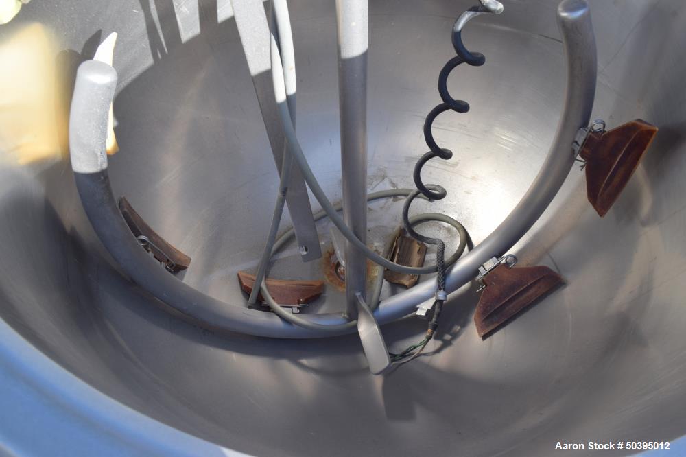 Used Hamilton Style CW Tilting Kettle, 150 Gallon, 316 Stainless Steel.
