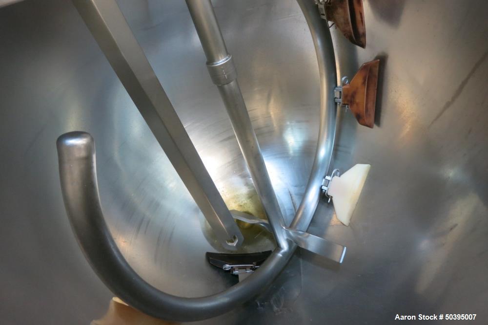 Used Hamilton Style CW Tilting Kettle, 150 Gallon, 316 Stainless Steel.