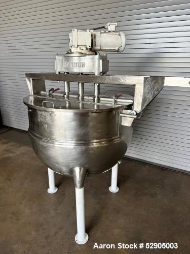 Used- Hamilton 200 Gallon Triple Motion Stainless Steel Kettle