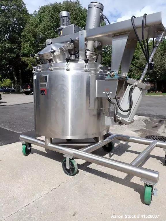 Used- Lee 250 Gallon Stainless Steel Sanitary Jacketed Agitated Vacuum Kettle/Re