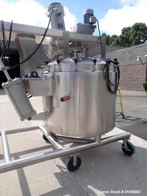 Used- Lee 250 Gallon Stainless Steel Sanitary Jacketed Agitated Vacuum Kettle/Re