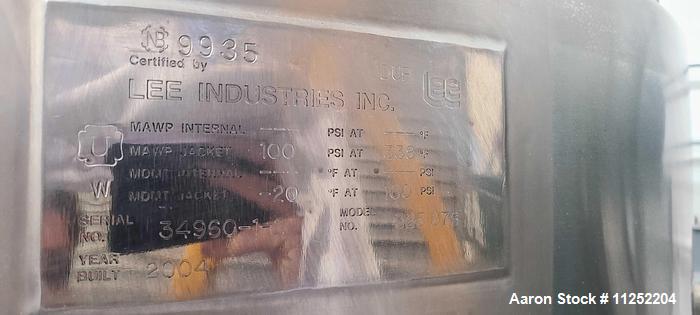 Used-Lee Industries 325 Gallon Kettle