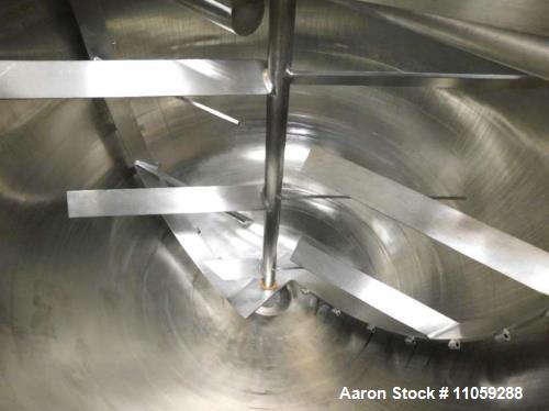 Used 400 Gallon Lee Sanitary Jacketed Double Motion Mix Kettle