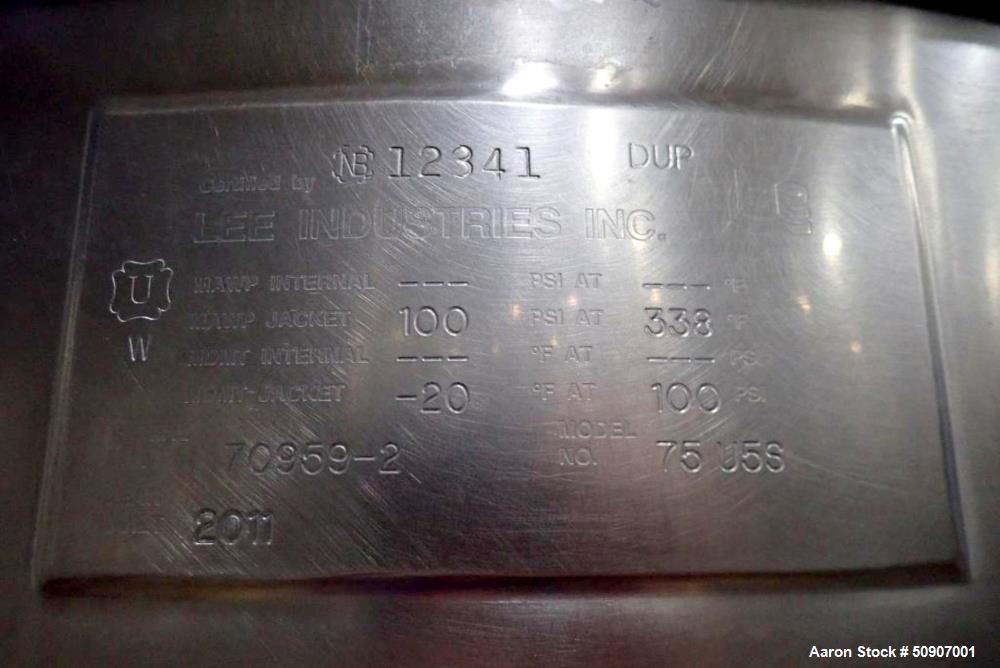 Used Lee Industries Kettle, Model 75U5S