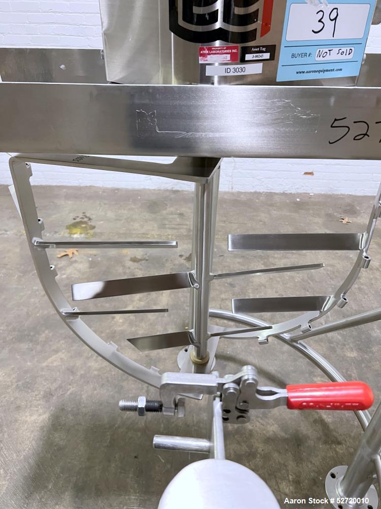 Used- Lee Floor Mounted 75 Gallon Dual Motion Tilt Back Agitator Assembly, Model 9M, 316 Stainless Steel. Approximate 30" wi...