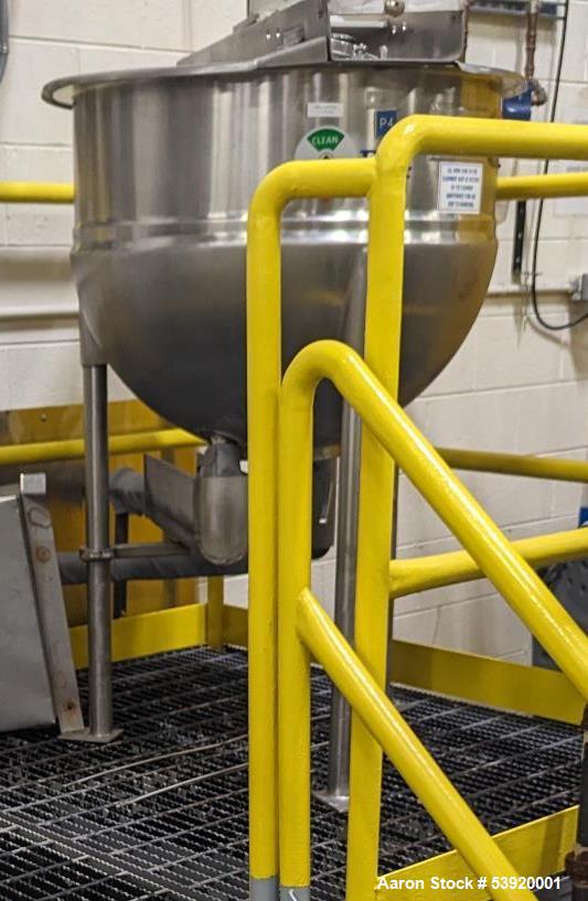 Stainless Steel Steam Jacketed Mix Kettle – Lee Industries D7S 50 Gal