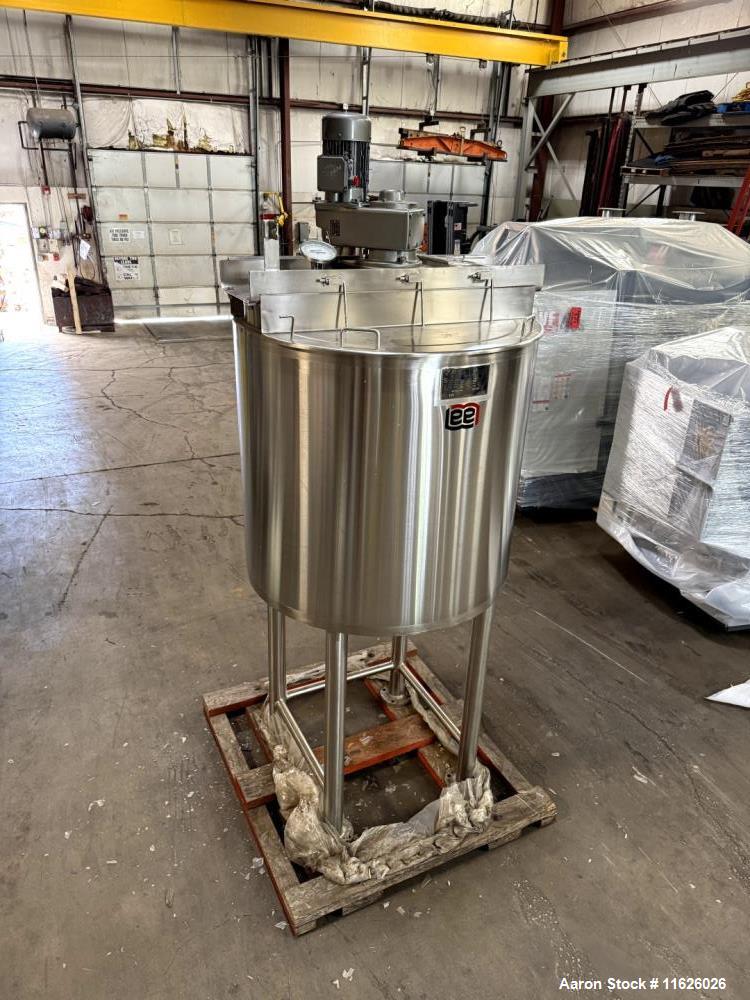Used Lee RA-150 150-Gallon 316 Stainless Steel Jacketed Kettle with Scrape Surface Agitation