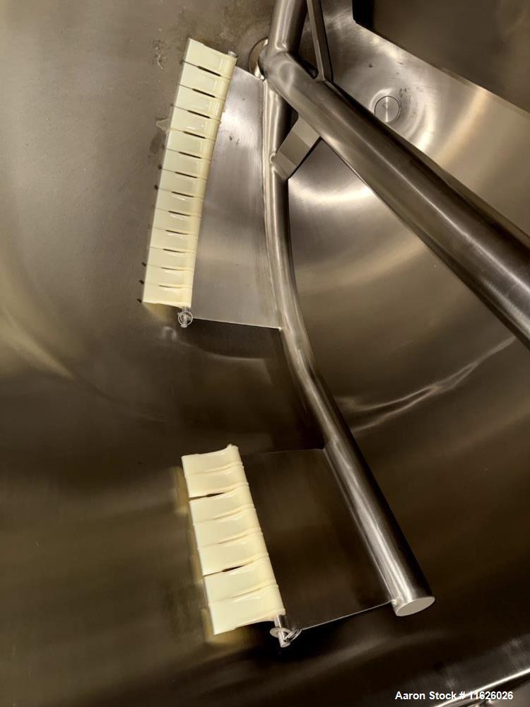 Used Lee RA-150 150-Gallon 316 Stainless Steel Jacketed Kettle with Scrape Surface Agitation
