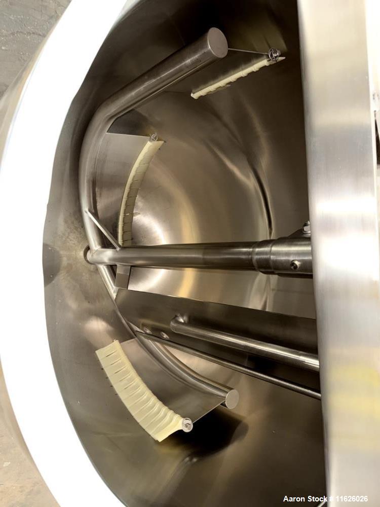 Used Lee RA-150 150-Gallon 316 Stainless Steel Jacketed Kettle with Scrape Surface Agitation