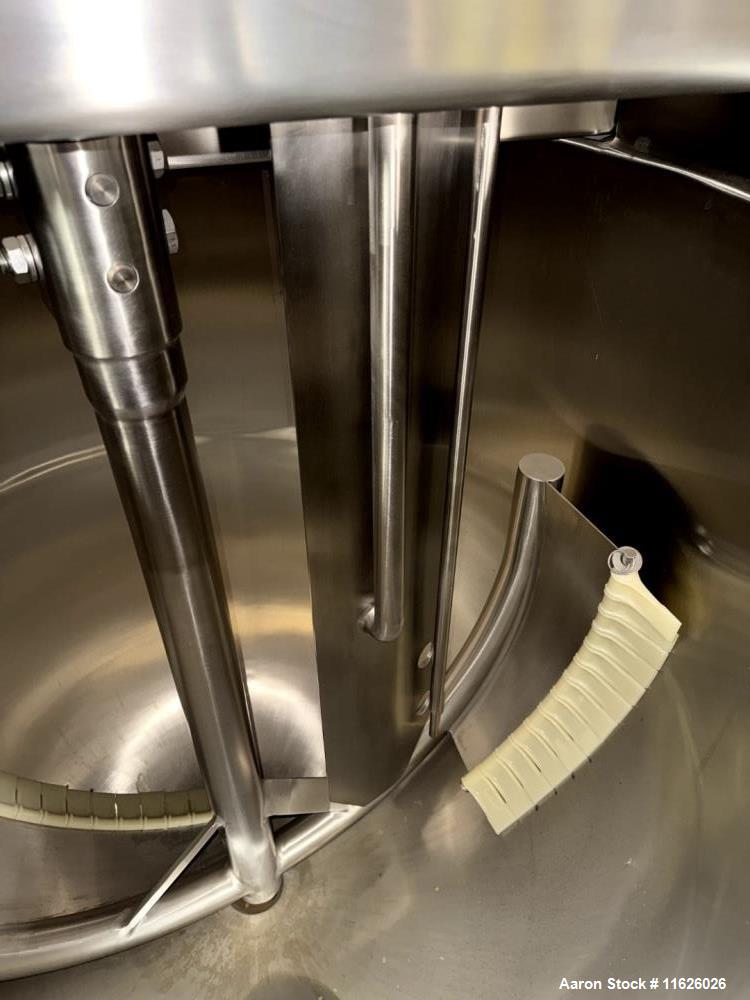 Used Lee RA-150 150-Gallon 316 Stainless Steel Jacketed Kettle with Scrape Surface Agitation