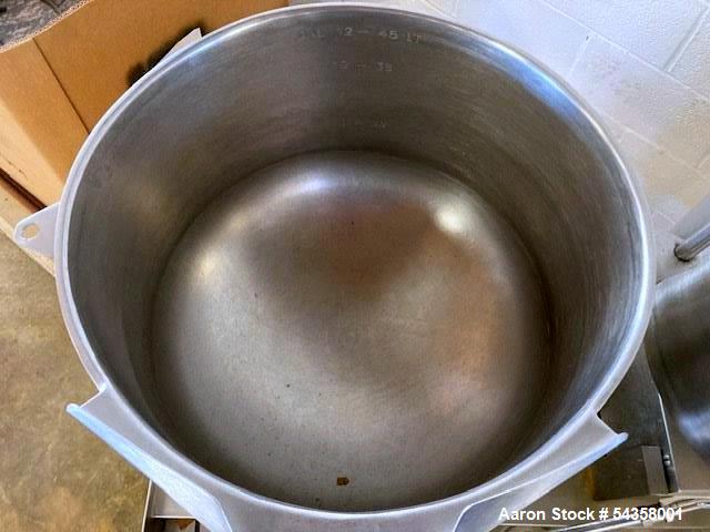 Used Vulcan VKT50 Direct Steam Countertop Tilting Kettles – Dual 12 Gallon, 50 PSI (2014)