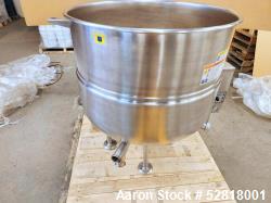 Used-Cleveland KGL-80 Natural Gas 80 Gallon Stationary 2/3 Steam Jacketed Kettle