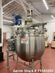 Used-Approximately 250 Gallon Triple Motion Stainless Steel Sanitary Vacuum Kett