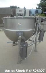 Used Lee 300 Gallon Stainless Steel Jacketed Double Motion Tilt Kettle | Scraped Surface Agitated Cooker