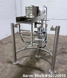 Used- Lee Floor Mounted 75 Gallon Dual Motion Tilt Back Agitator Assembly, Model 9M, 316 Stainless Steel. Approximate 30" wi...