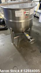 Used-Legion Jacketed Kettle, Stainless steel. open top stainless steel sanitary jacketed kettle by legion utensils co. Model...
