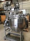 Used- Stainless Steel Triple Motion Vacuum Sanitary Kettle. 100 Gallon