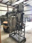 Used- Stainless Steel Triple Motion Vacuum Sanitary Kettle. 100 Gallon