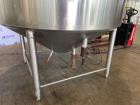 Used- APV Crepaco Cooker / Kettle, Approximate 400 Gallon, Stainless Steel, Vertical. Flat top, coned bottom. Jacket rated 7...