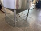 Used APV Crepaco Cooker / Kettle, Approximate 400 Gallon, Stainless Steel, Vertical. Flat top, coned bottom. Jacket rated 75 psi to -20 to 350 degrees F. Stainless steel agitator bridge. Center botto...