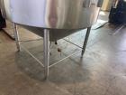 Used- APV Crepaco Cooker / Kettle, Approximate 400 Gallon, Stainless Steel, Vertical. Flat top, coned bottom. Jacket rated 7...