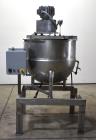 Used- Groen 100 Gallon Mix Kettle, Model N-100 SP, Stainless Steel, Vertical. Approximate 36